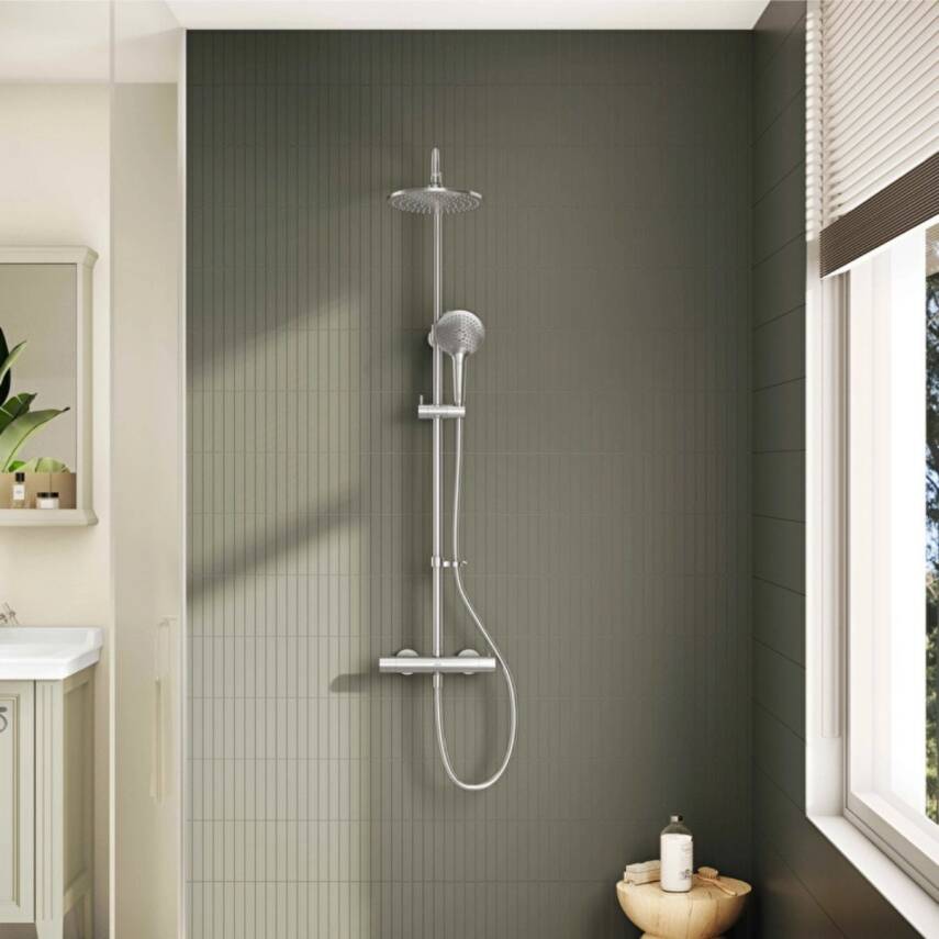 Artema Aquaheat Joy 200 Krom Termostatik Duş Sistemi A47200 - 3