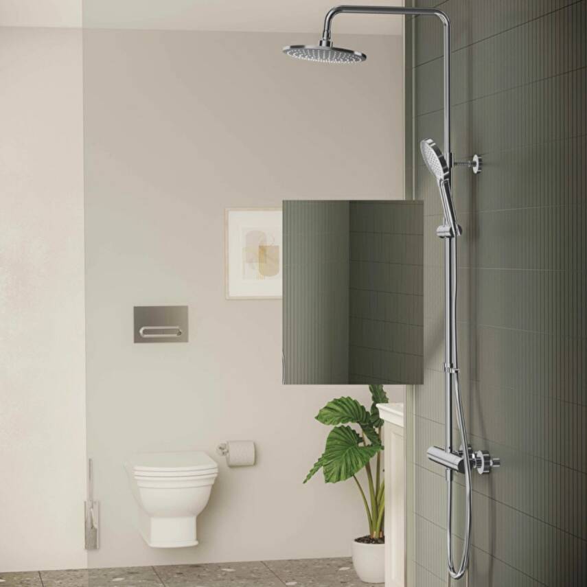 Artema Aquaheat Joy 200 Krom Termostatik Duş Sistemi A47200 - 6