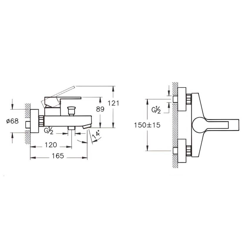 Artema Fold S Krom Banyo Bataryası A42535 - 2