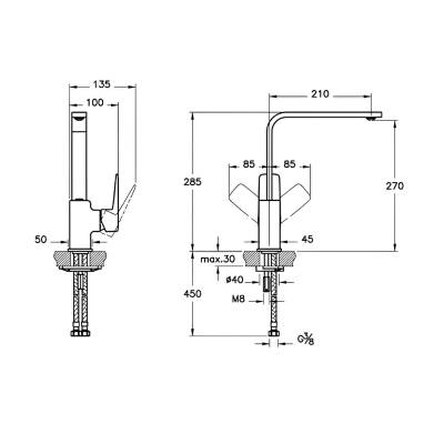 Artema Root Square Krom Eviye Eviye Bataryası A42753 - 2