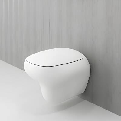 Bocchi Fenice Kanalsız Beyaz Asma Klozet 1166-001-0128, Bocchi Duroplast Yavaş Kapak - 3