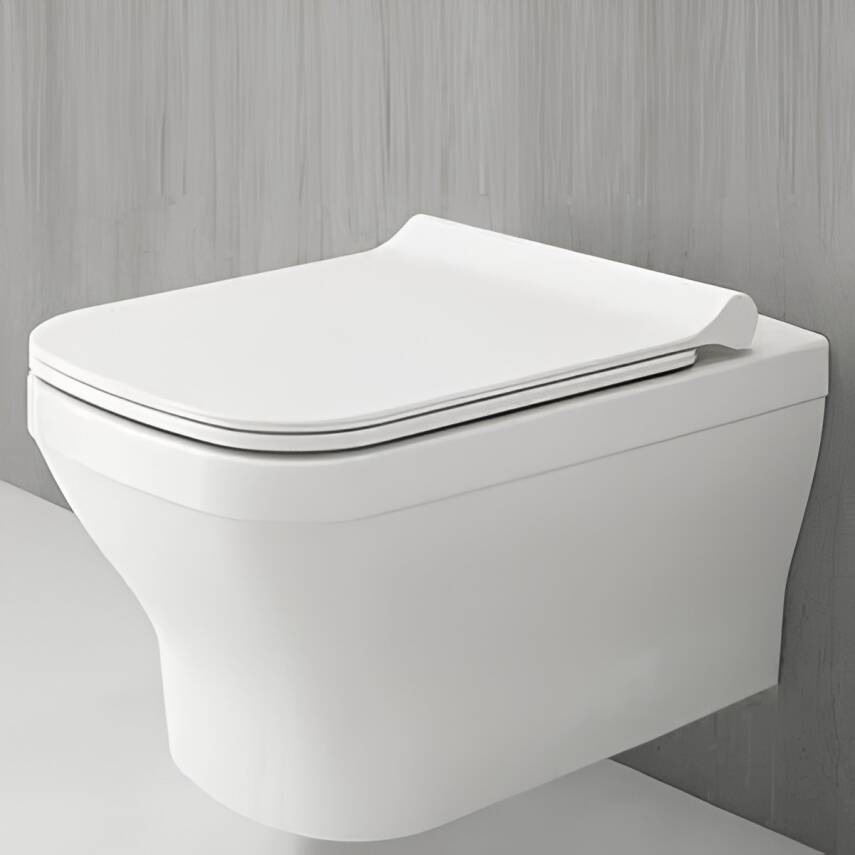 Bocchi Scala Kanallı Beyaz Asma Klozet 1080-001-0128, Bocchi Duroplast Yavaş Kapak - 2