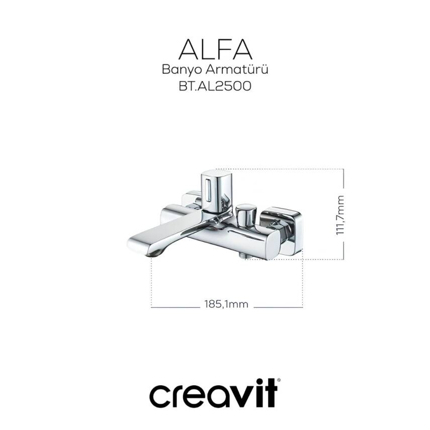 Creavit Alfa Krom Banyo Bataryası AL2500 - 4