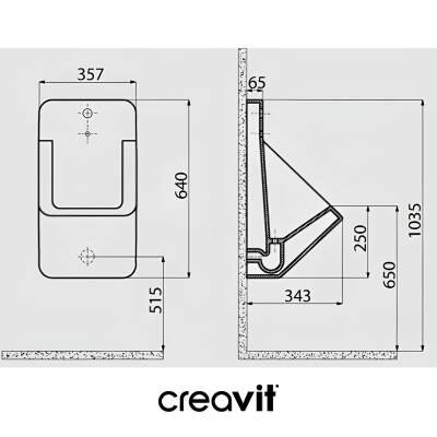 Creavit Ankastre Fotoselli Pisuvar TP640 - 4