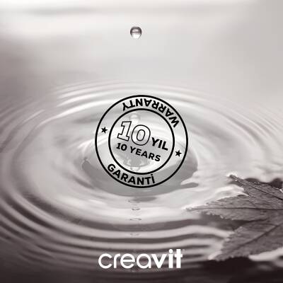 Creavit Arc Mat Gri Gömme Rezervuar Seti Asma Klozet Uyumlu 8 Cm 3/6 Litre GR5001-GP8002-MS.AC50L - 7