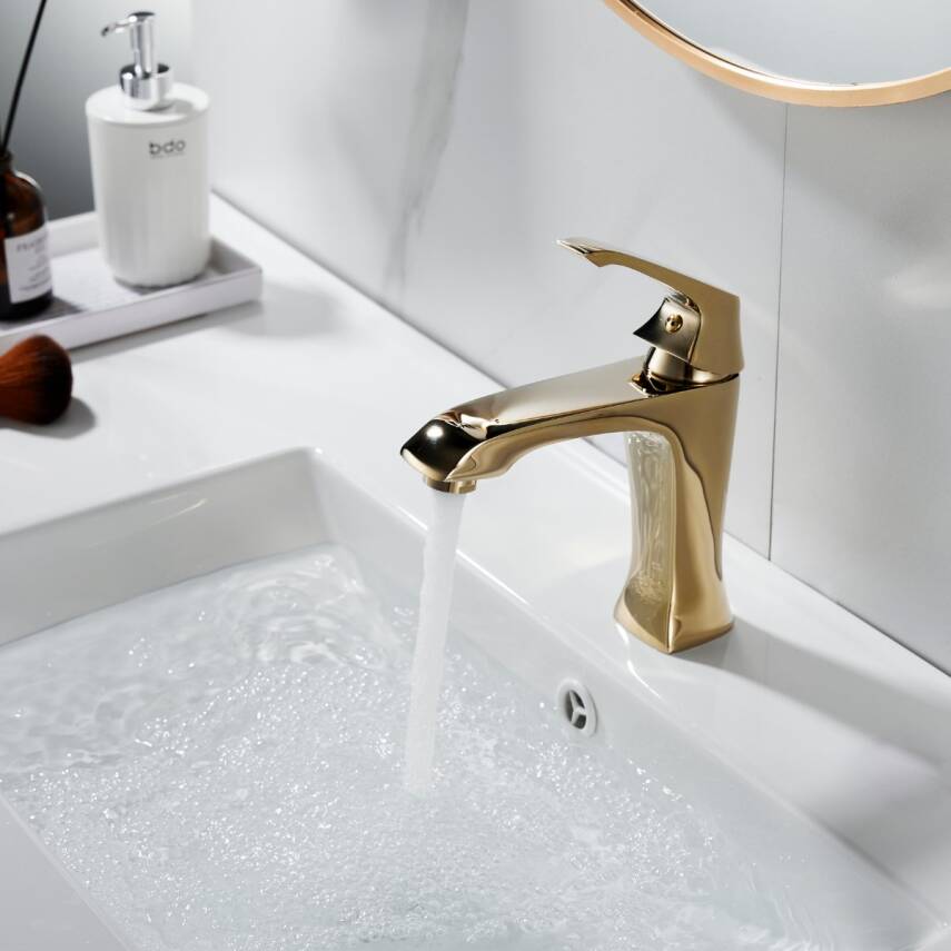 Creavit Avangart Altın Lavabo Bataryası AG1500G - 1