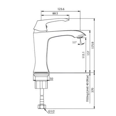 Creavit Avangart Altın Lavabo Bataryası AG1500G - 3