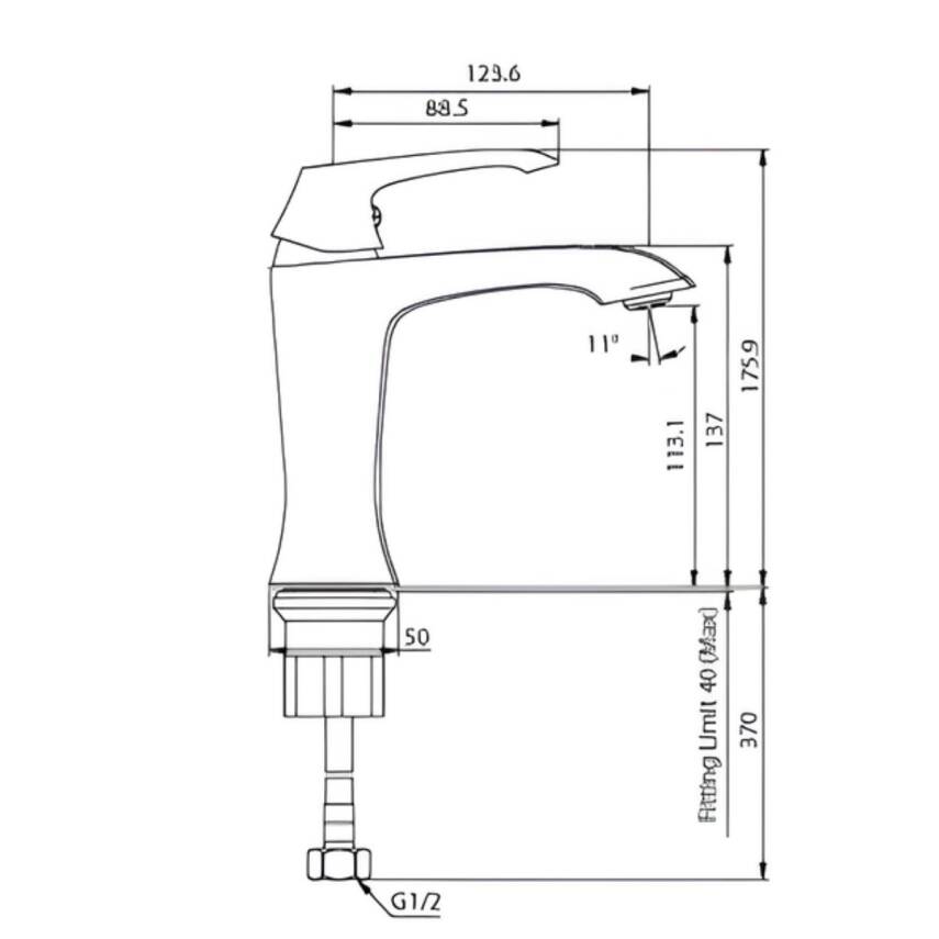 Creavit Avangart Altın Lavabo Bataryası AG1500G - 3