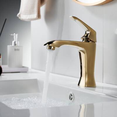 Creavit Avangart Altın Lavabo Bataryası AG1500G - 7