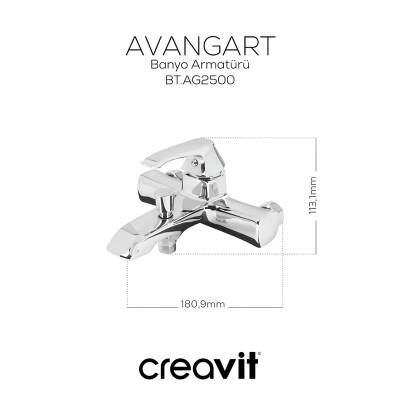 Creavit Avangart Krom Banyo Bataryası AG2500 - 4