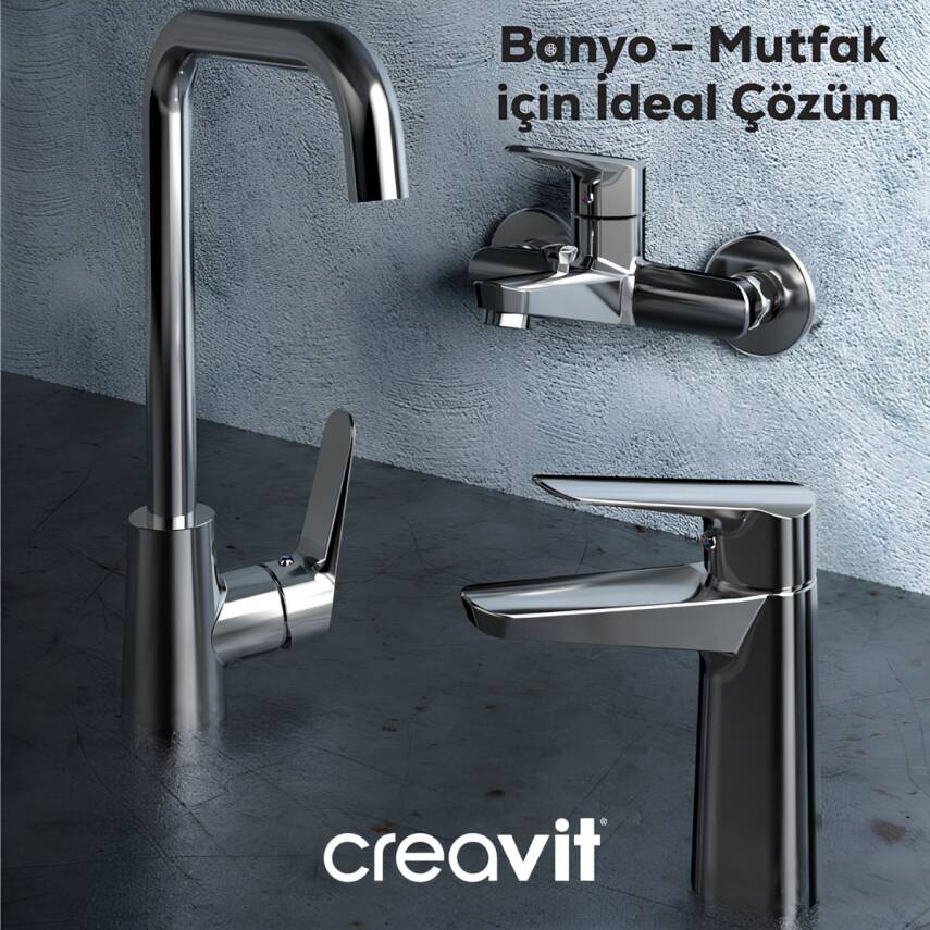 Creavit Bevel Krom Banyo Bataryası BV2500 - 5