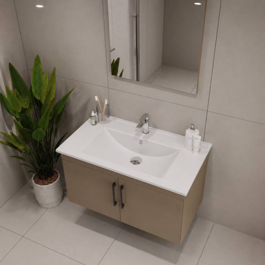 Creavit D20 Banyo Dolabı Seti Çekmeceli 65 Cm Dafne - 3