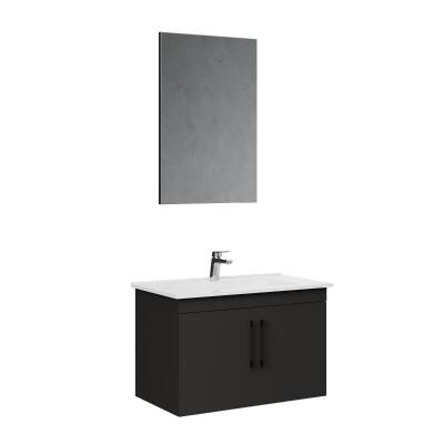 Creavit D20 Banyo Dolabı Seti Çekmeceli 80 Cm Antrasit - 6