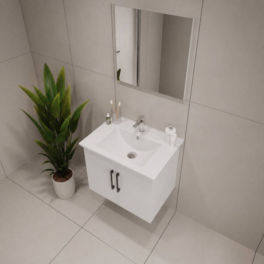Creavit D20 Banyo Dolabı Seti Çekmeceli 80 Cm Beyaz - 3
