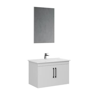 Creavit D20 Banyo Dolabı Seti Çekmeceli 80 Cm Beyaz - 6