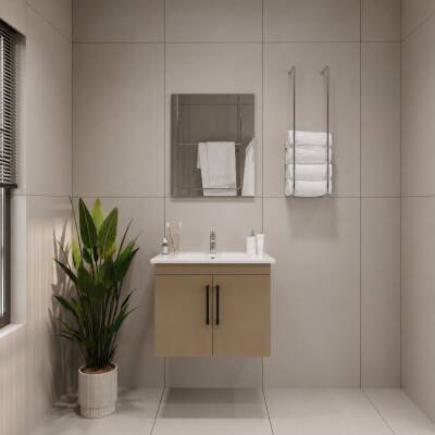 Creavit D20 Banyo Dolabı Seti Çekmeceli 80 Cm Dafne - 2