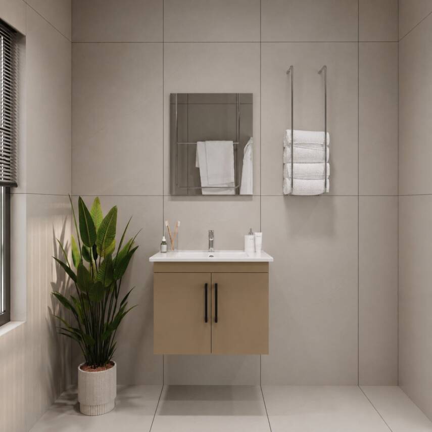 Creavit D20 Banyo Dolabı Seti Çekmeceli 80 Cm Dafne - 2