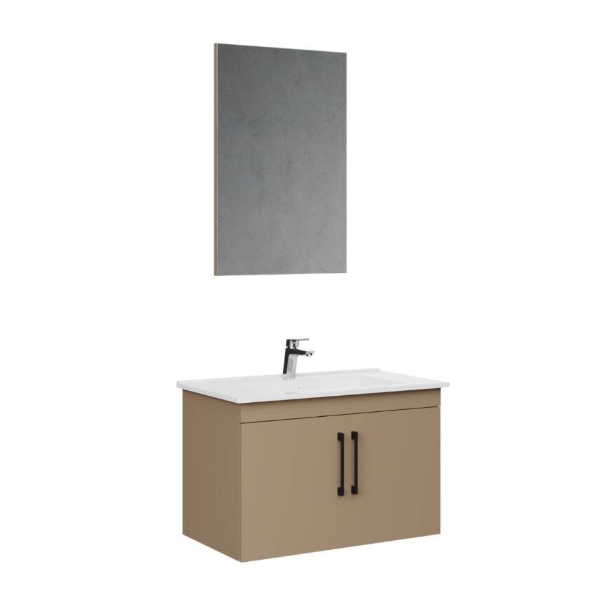 Creavit D20 Banyo Dolabı Seti Çekmeceli 80 Cm Dafne - 6