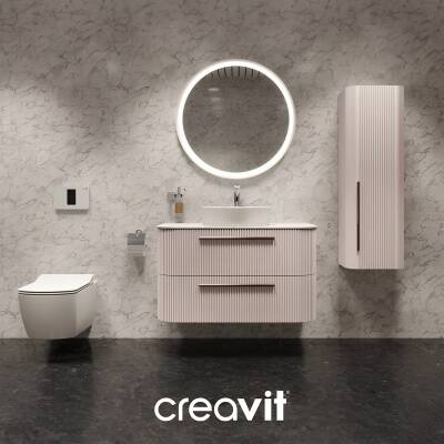 Creavit Elegant Kanalsız Beyaz Asma Klozet EG321, Creavit Elegant Yavaş Kapak - 7