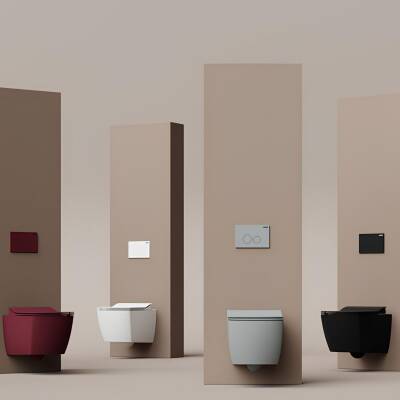 Creavit Elegant Kanalsız Beyaz Asma Klozet EG321, Creavit Elegant Yavaş Kapak - 9