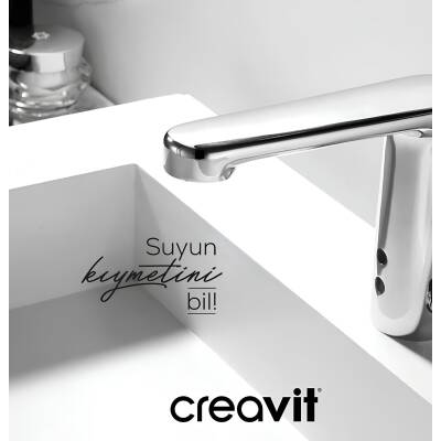 Creavit Fotoselli Lavabo Bataryası Tek Su Girişli ES2400