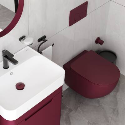 Creavit Free Kanalsız Berry Asma Klozet FE322, Creavit Free Duck Duroplast Yavaş Kapak - 2