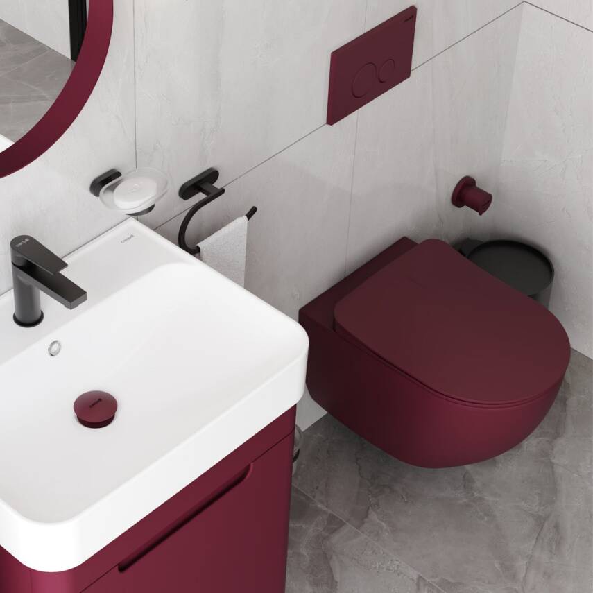 Creavit Free Kanalsız Berry Asma Klozet FE322, Creavit Free Duck Duroplast Yavaş Kapak - 2