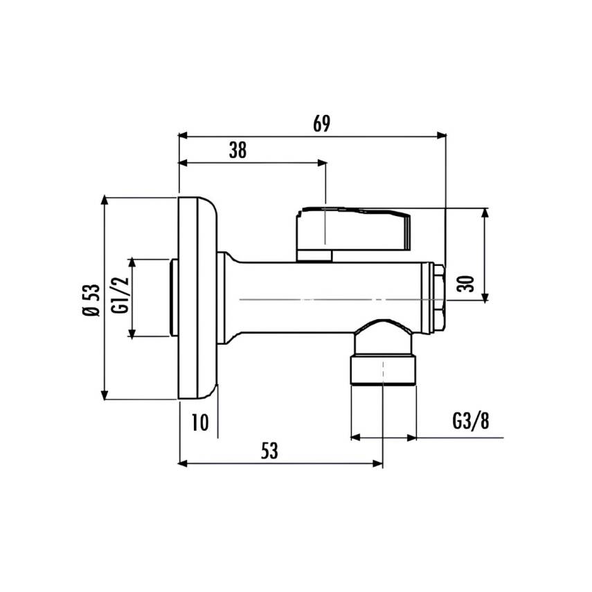 Creavit Kumlu Ara Musluk Filtreli 1/2 - 3/8 FA002 - 3