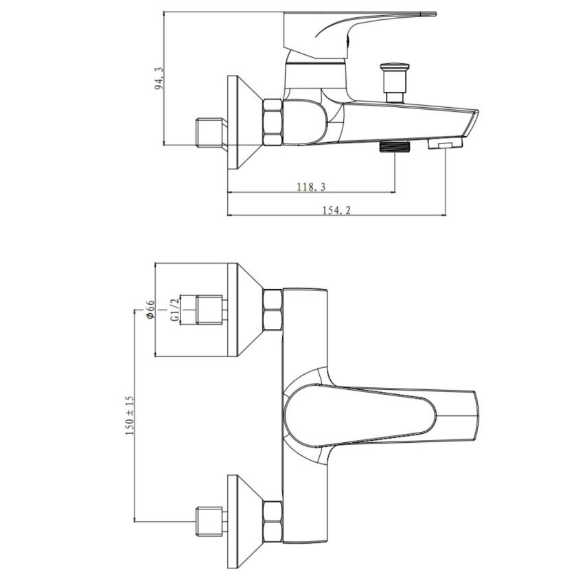 Creavit Liva Banyo Bataryası LV2500 ve Oval Tepe Duş Sistemi SH640 - 5