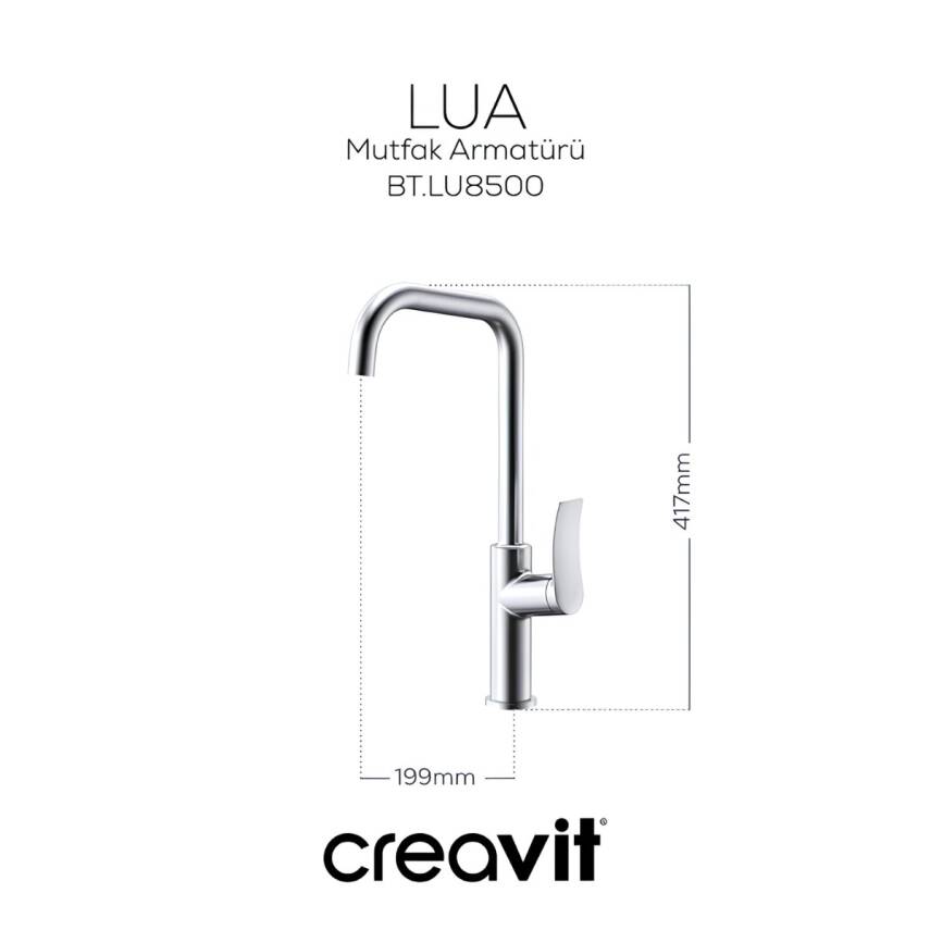 Creavit Lua Krom Şelale Eviye Bataryası LU8500 - 3