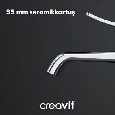 Creavit Lua Krom Şelale Lavabo Bataryası LU1500 - 6