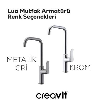Creavit Lua Metalik Gri Eviye Bataryası LU8500GR - 5