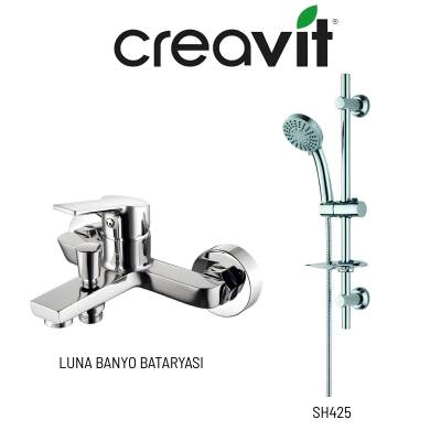 Creavit Luna Banyo Bataryası LN 2500 ve Sürgülü El Duş Seti SH425