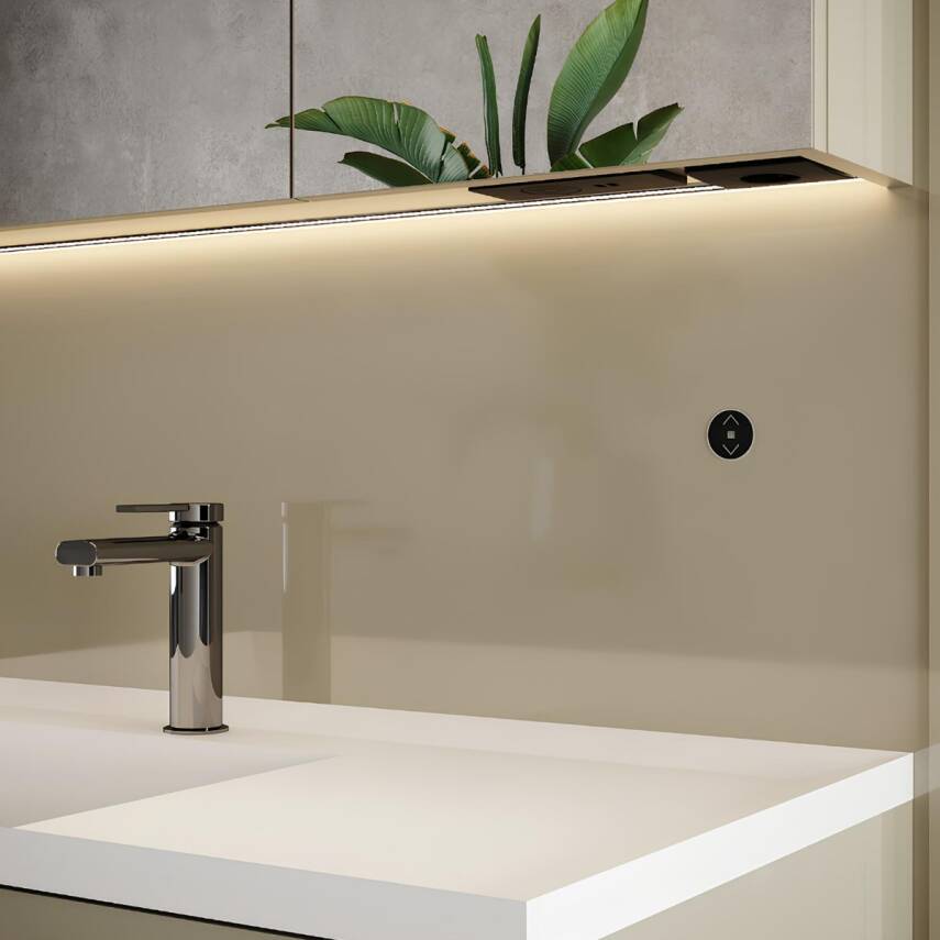 Creavit Nuovo Krom Lavabo-Banyo-Eviye Bataryası 3'lü Set NU1600-NU2500-NU8500 - 7