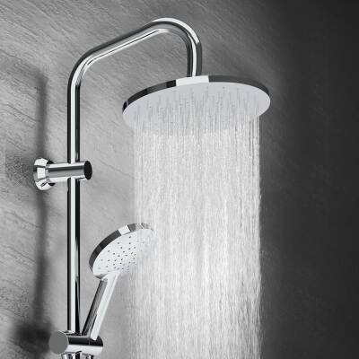 Creavit Oval Krom Tepe Duş Sistemi Kendinden Temizleyicili SH640 - 2