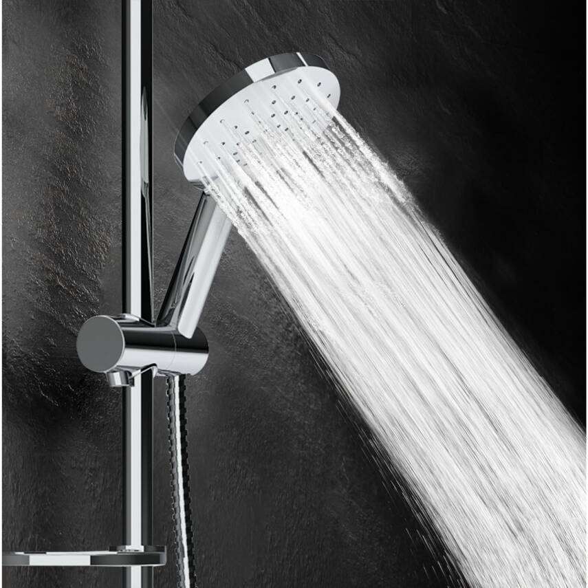 Creavit Oval Krom Tepe Duş Sistemi Kendinden Temizleyicili SH640 - 3