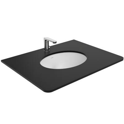 Creavit Oval Tezgâh Altı Beyaz Lavabo 40x52 Cm TP205 - 2