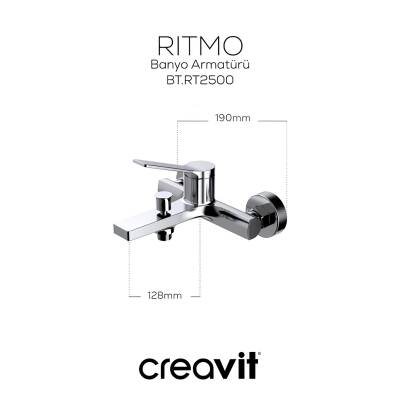 Creavit Ritmo Krom Banyo Bataryası RT2500 - 3