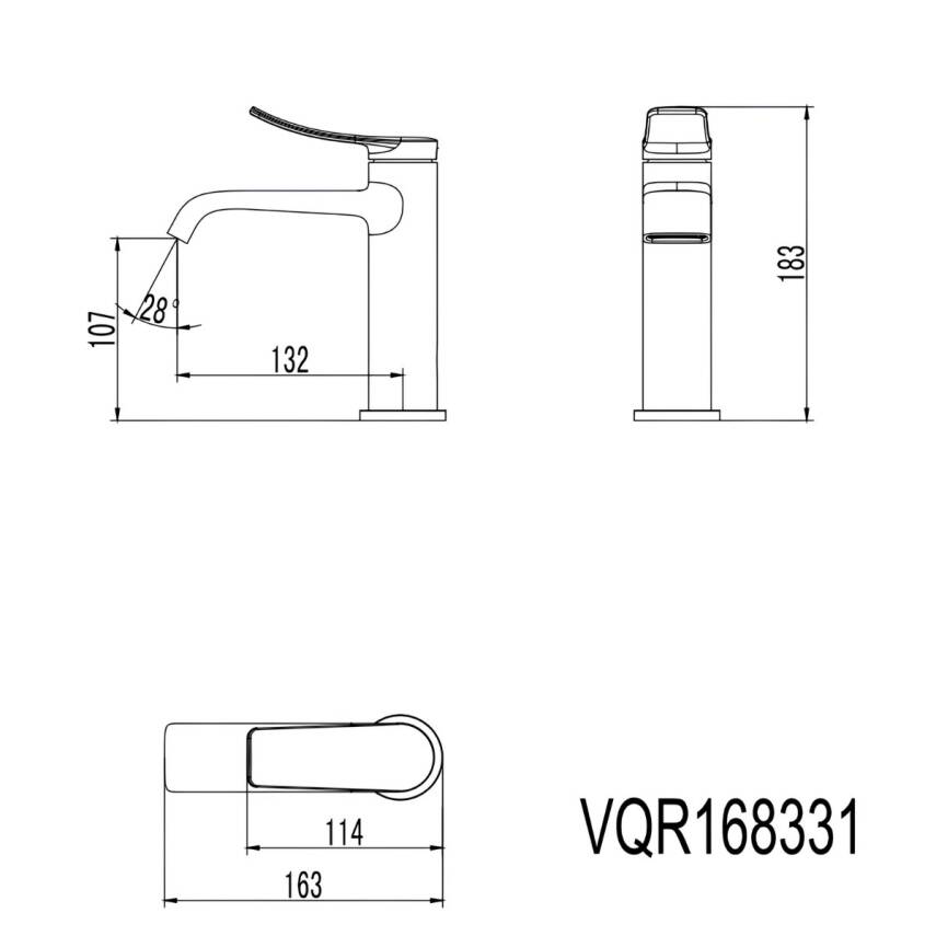 Creavit Ritmo Krom Lavabo Bataryası RT1500 - 8