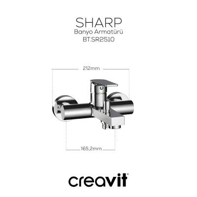 Creavit Sharp Krom Banyo Bataryası SR2510 - 2