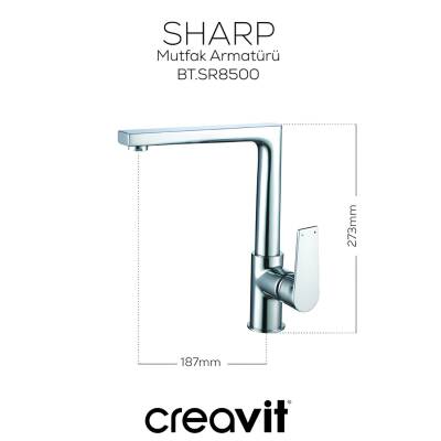 Creavit Sharp Krom Eviye Bataryası SR8500 - 3