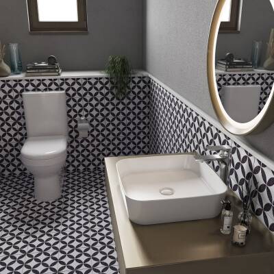 Creavit Sharp Krom Uzun Lavabo Bataryası SR6500 - 2