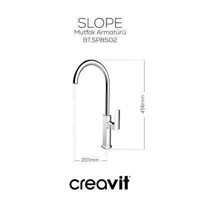 Creavit Slope Krom Eviye Bataryası SP8502 - 2