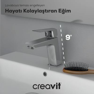 Creavit Slope Krom Lavabo Bataryası SP1500