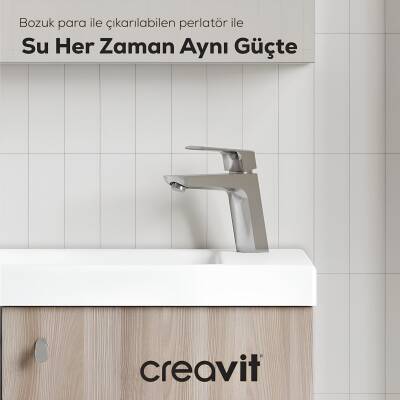 Creavit Slope Krom Lavabo Bataryası SP1500 - 2