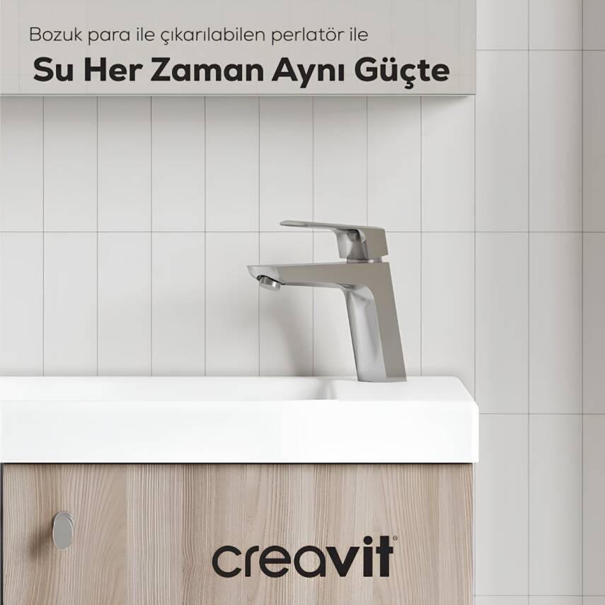 Creavit Slope Krom Lavabo Bataryası SP1500 - 2