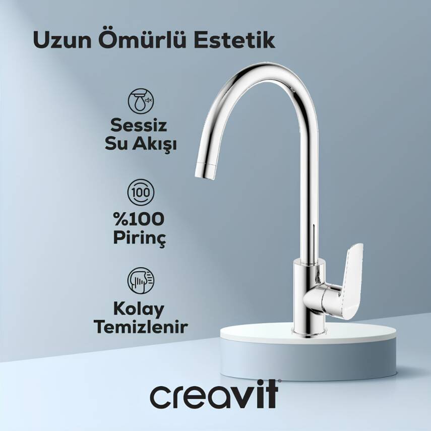 Creavit Solo Krom Eviye Bataryası SO8500 - 1