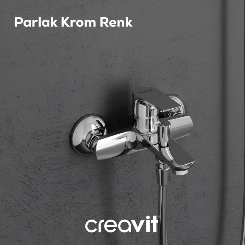 Creavit Solo Krom Lavabo-Banyo-Eviye Bataryası 3'lü Set SO1500-SO2500-SO8500 - 7