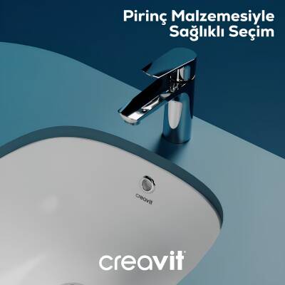 Creavit Solo Krom Lavabo Bataryası SO1500 - 3