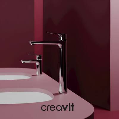 Creavit Solo Krom Uzun Lavabo Bataryası SO6500 - 3